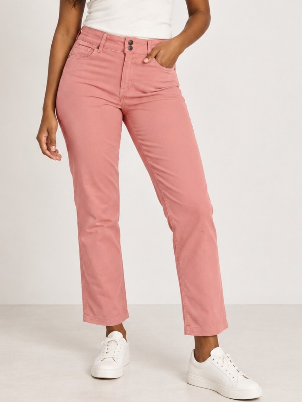 ❤ KUT FROM THE KLOTH LAUREN HIGH RISE FAB AB STRAIGHT LEG TWILL PANTS, 8 (29)
